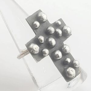 BOHEMIAN CHIC HANDMADE RING IN STERLING SILVER METAL  8